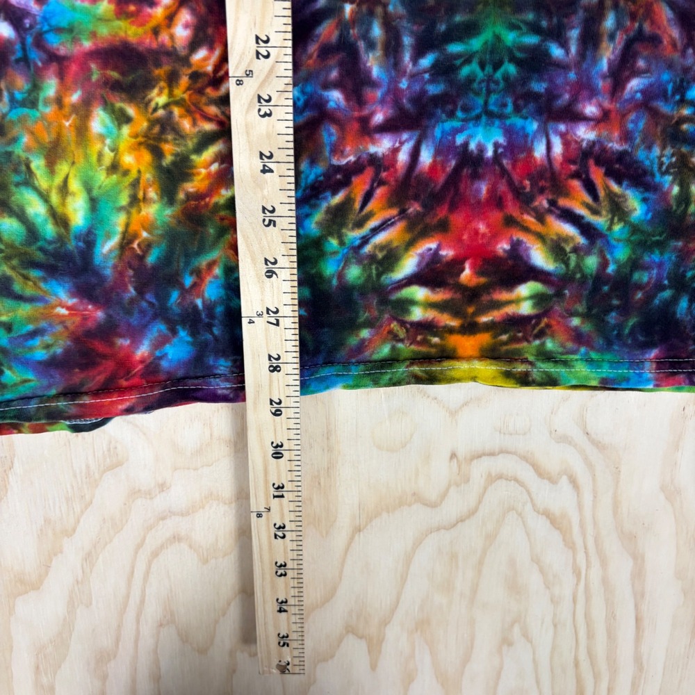 Gildan Ultra Cotton Tie Dye T Shirt Mens XL Psychedelic Rainbow Trippy Colorful - Picture 3 of 5